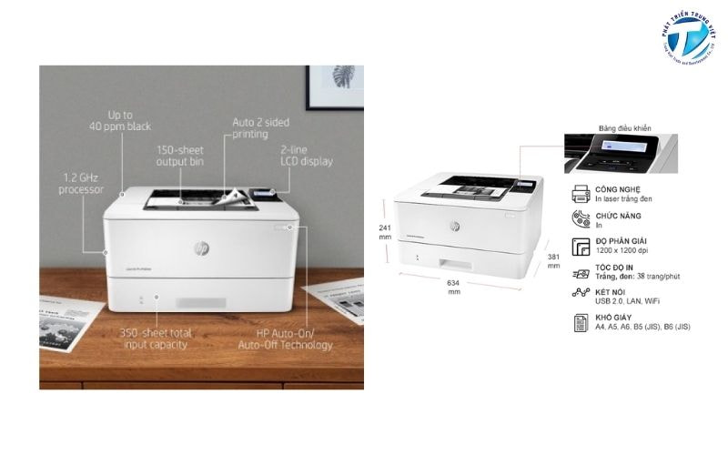 Máy in HP LaserJet Pro M404dw